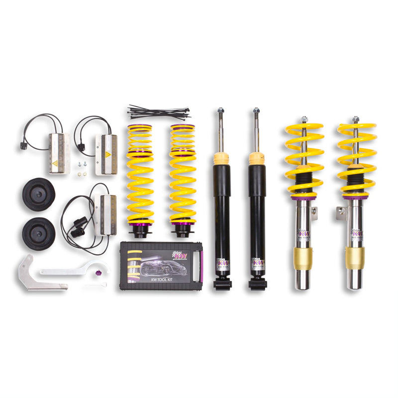 KW Coilover Suspension V1 stainless steel E9x M3 (incl. cancellation kit for electronic dampers)